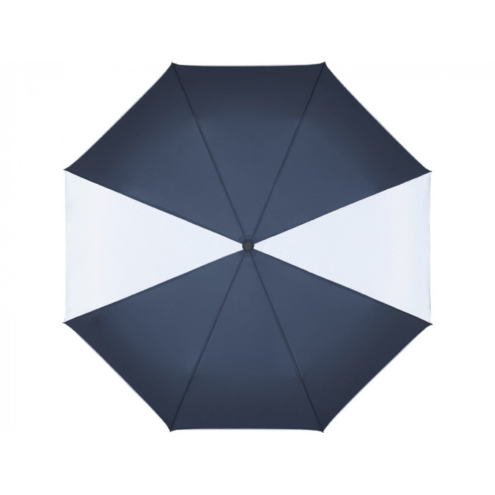 Зонт складной 5477 ColorReflex со светоотражающими клиньями, полуавтомат, красный