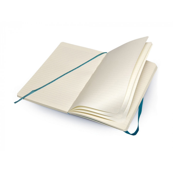 Записная книжка Moleskine Classic Soft (в линейку), Large (13х21см), бирюзовый