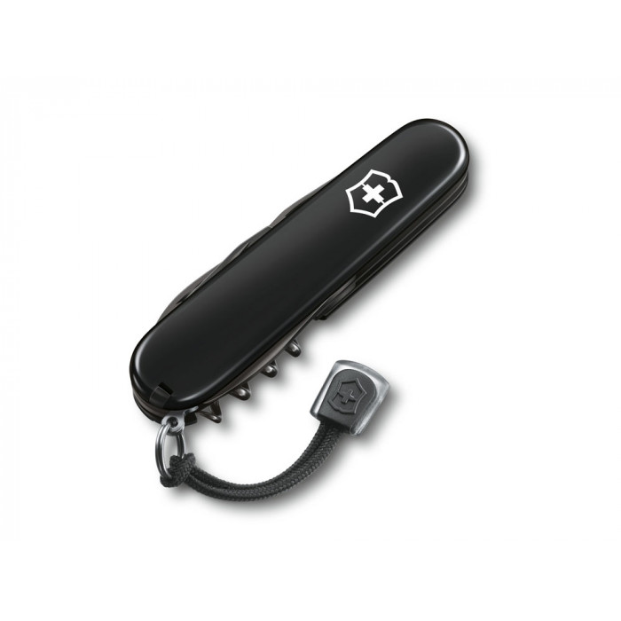 Нож перочинный VICTORINOX Spartan Onyx Black, 91 мм, 12 функций, чёрный, со шнурком в комплекте