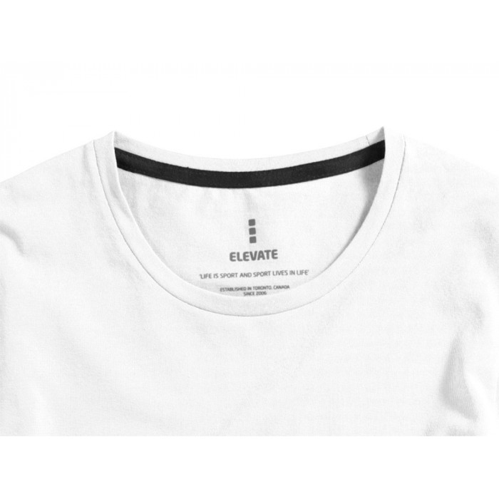 Ponoka мужская футболка из органического хлопка, длинный рукав, белый