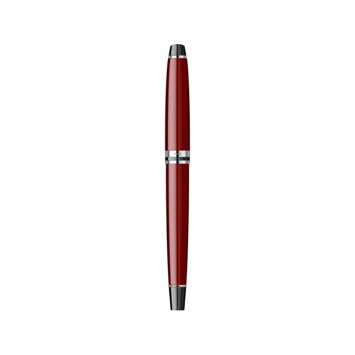 Ручка-роллер Waterman Expert Dark Red Lacquer CT Black, стержень: Fblk