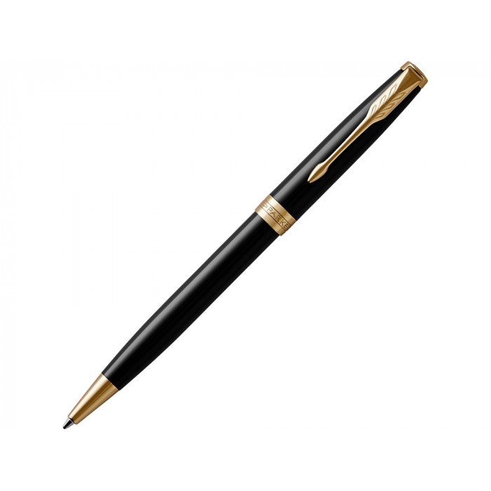 Ручка шариковая Parker Sonnet Core Black Lacquer GT, черный/золотистый