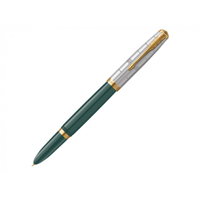 Перьевая ручка Parker 51 Premium Forest Green GT, перо: F чернила: Black,Blue, в подарочной упаковке Перьевая ручка Parker 51 Premium Forest Green GT, перо: F чернила: Black,Blue, в подарочной упаковке