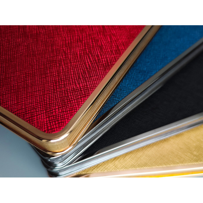 Ежедневник А5 недатированный Bridge, синий/серебристый