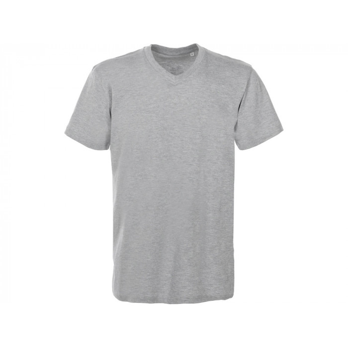 Футболка Heavy Super Club мужская с V-образным вырезом, серый меланж