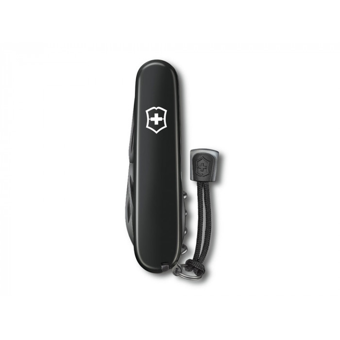 Нож перочинный VICTORINOX Spartan Onyx Black, 91 мм, 12 функций, чёрный, со шнурком в комплекте