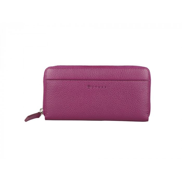 Кошелёк Cross Colors Plum, кожа наппа, фактурная, цвет сливовый