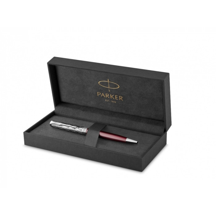 Шариковая ручка Parker Sonnet Premium Refresh RED CT, стержень: M, цвет чернил: black , в подарочной упаковке