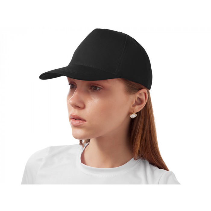 Бейсболка Мемфис 230 5-панельная, цвет черный