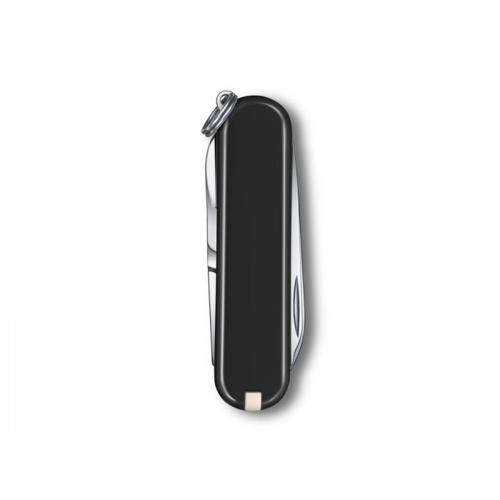 Нож-брелок VICTORINOX Classic SD Colors Dark Illusion, 58 мм, 7 функций, чёрный