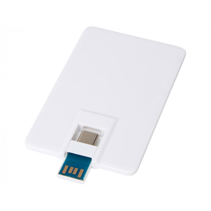 Duo Slim USB-накопитель емкостью 64ГБ и разъемами Type-C и USB-A 3.0, белый Duo Slim USB-накопитель емкостью 64ГБ и разъемами Type-C и USB-A 3.0, белый