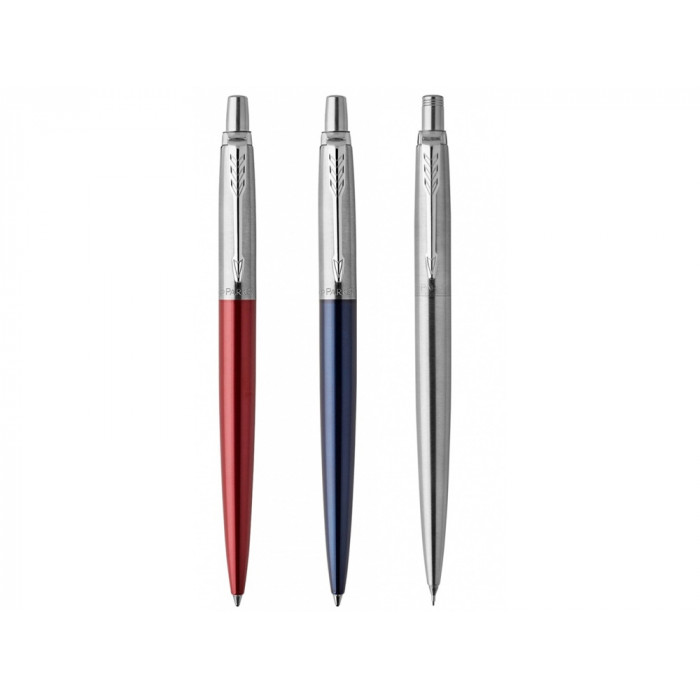 Набор Parker Jotter London Trio: гелевая ручка Red CT + шариковая ручка Blue CT + карандаш Stainless Steel CT