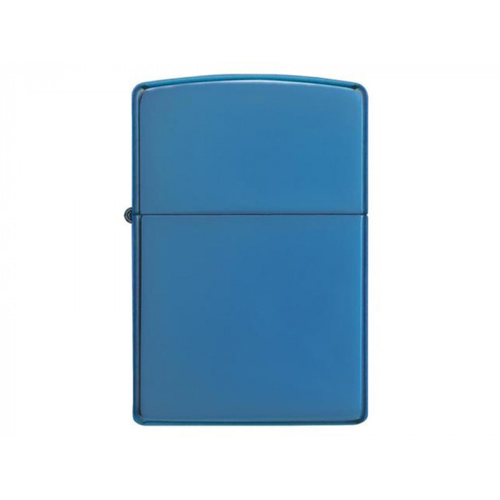 Зажигалка ZIPPO Classic с покрытием Sapphire™, латунь/сталь, синяя, глянцевая, 38x13x57 мм