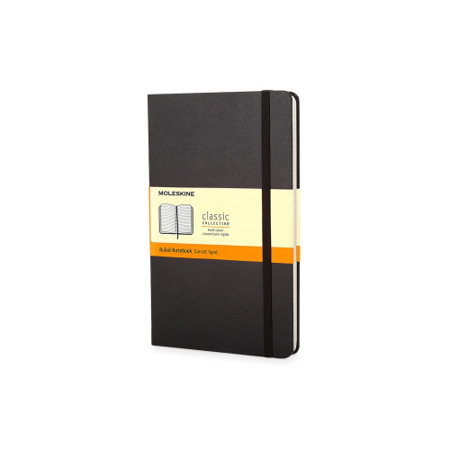 Записная книжка Moleskine Classic (в линейку) в твердой обложке, Pocket (9x14см), черный