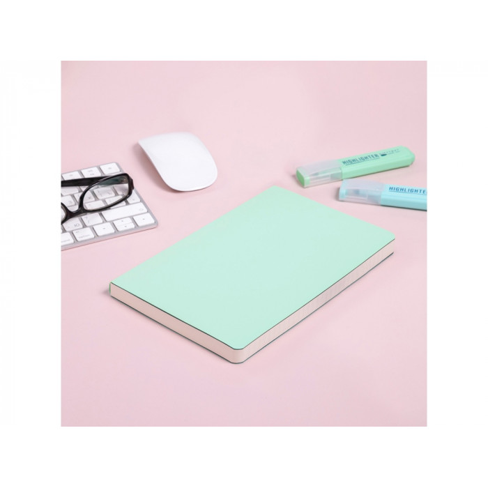 Ежедневник А5 недатированный Megapolis Velvet Flex, зефирный мятный