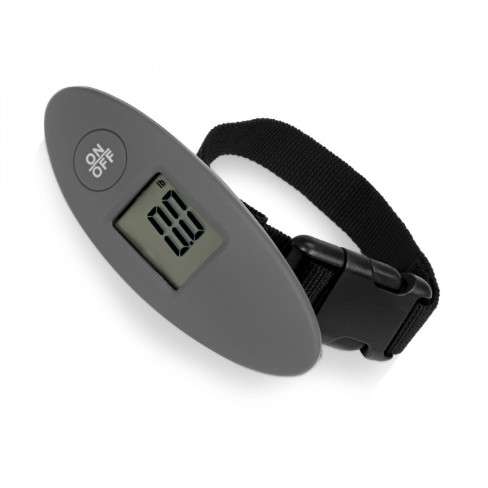Багажные весы с покрытием soft touch Gravity, серый Багажные весы с покрытием soft touch Gravity, серый