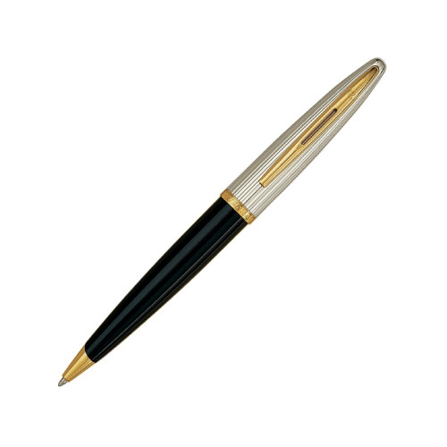 Шариковая ручка Waterman Carene De Luxe, цвет: Black/Silver, стержень: Mblue