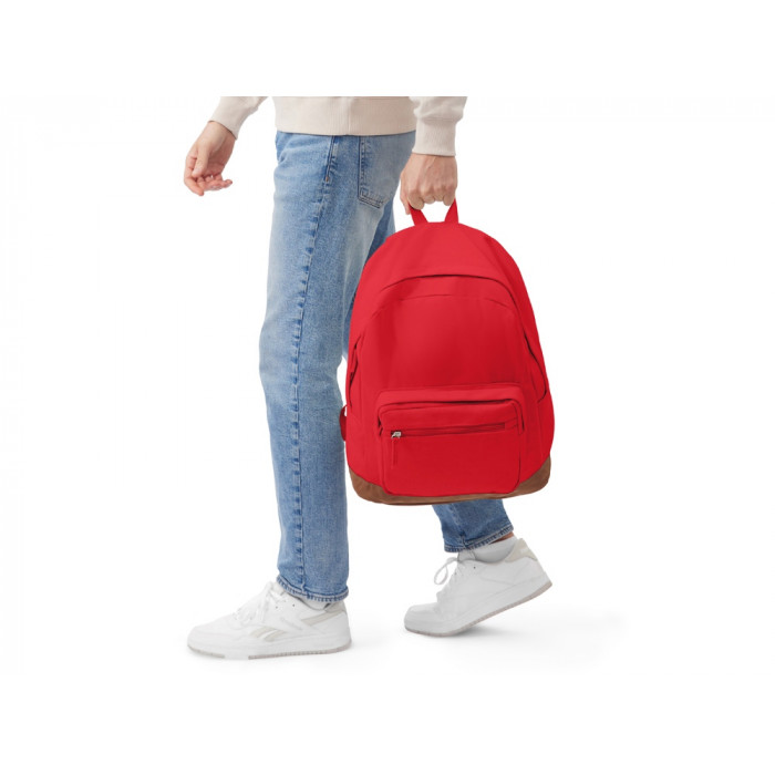 Рюкзак Shammy с эко-замшей для ноутбука 15, красный