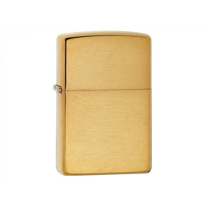 Зажигалка ZIPPO Armor™ с покрытием Brushed Brass, латунь/сталь, золотистая, матовая, 38x13x57 мм