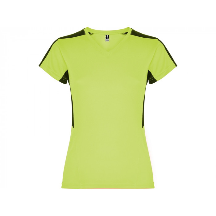 Футболка Suzuka женская, лаймовый пунш/черный