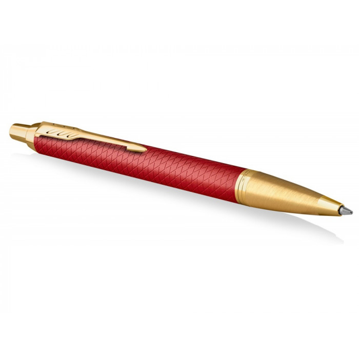 Шариковая ручка Parker IM Premium K318  Red GT, стержень: M, цвет чернил: blue, в подарочной упаковке.