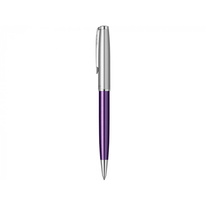 Шариковая ручка Parker Sonnet Essentials Violet SB Steel CT, цвет чернил black, перо: M, в подарочной упаковке.