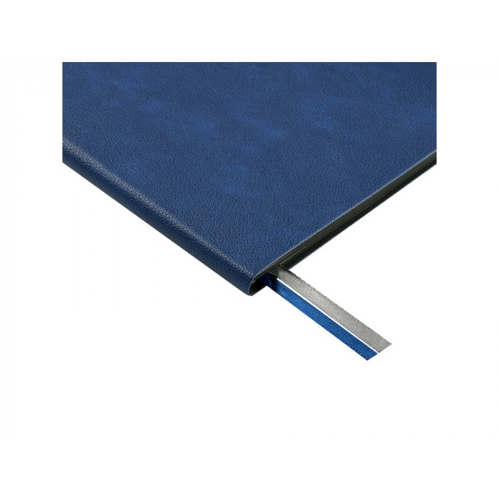 Блокнот А5 Boston, синий с серым срезом