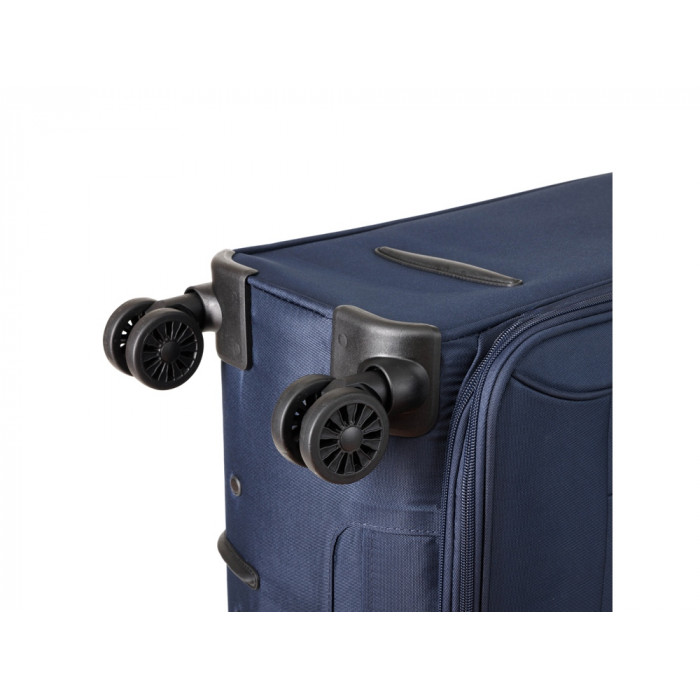 Чемодан TORBER Brosno, синий, нейлон 600D, 48 х 30 х 78 см, 85 л
