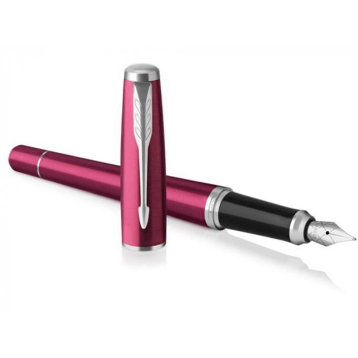 Перьевая ручка Parker Urban Core, Vibrant Magenta CT, F309, перо: F, цвет чернил: blue, в подарочной упаковке