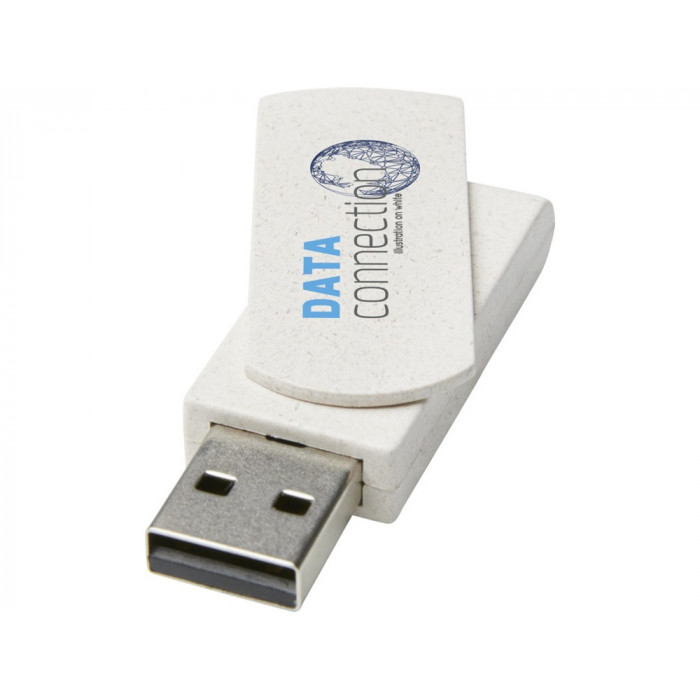 Rotate, USB-накопитель объемом 16 ГБ из пшеничной соломы, бежевый Rotate, USB-накопитель объемом 16 ГБ из пшеничной соломы, бежевый