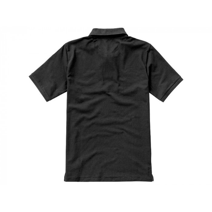 Calgary мужская футболка-поло с коротким рукавом, антрацит
