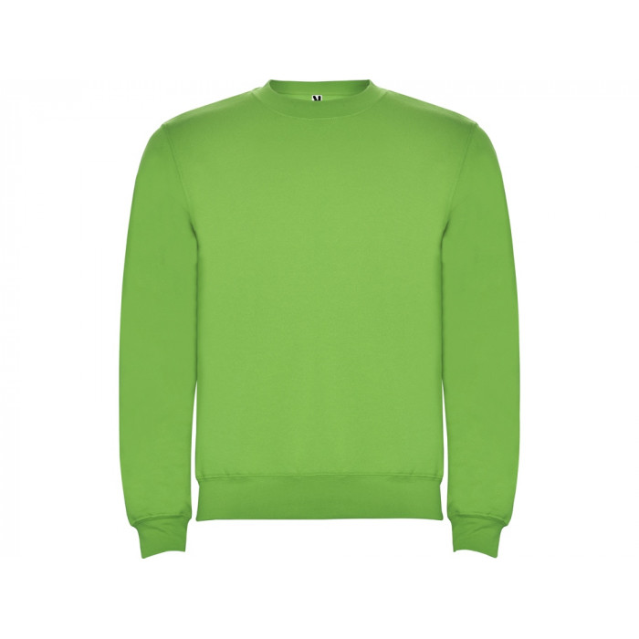 Свитшот с начесом Clasica унисекс, зеленое яблоко