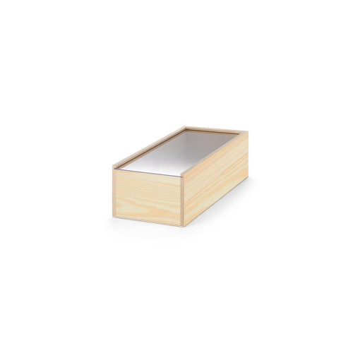 Деревянная коробка BOXIE CLEAR M, натуральный темный