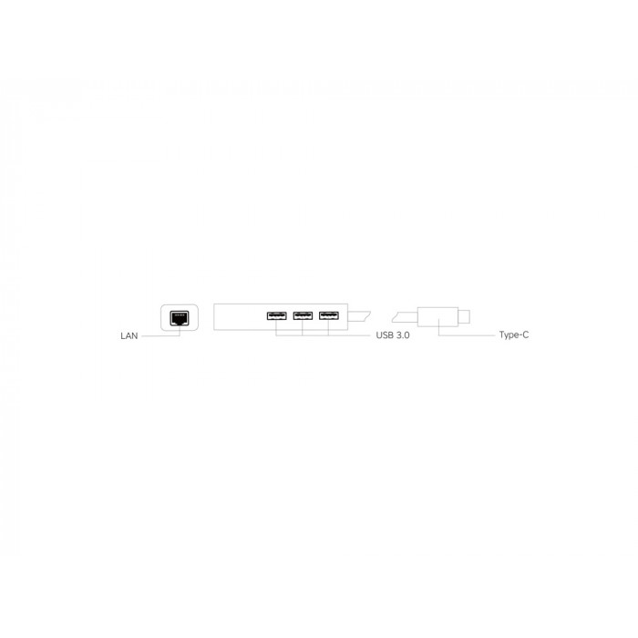 Переходник Rombica Type-C Hub Lan