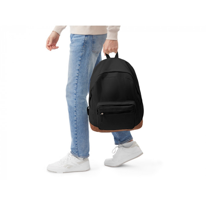 Рюкзак Shammy с эко-замшей для ноутбука 15, черный