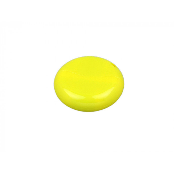 Флешка промо круглой формы, 8 Гб, желтый