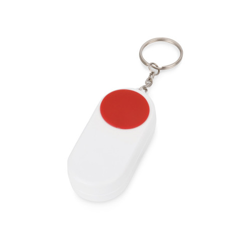 Брелок-футляр для таблеток Pill, белый/красный