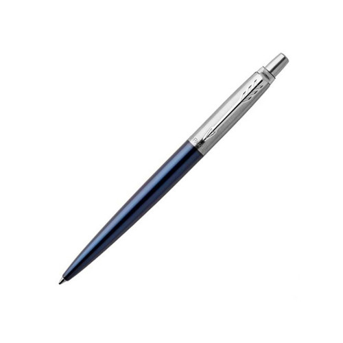 Шариковая ручка Parker Jotter Essential, Royal Blue CT, стержень: M, цвет чернил : blue или black