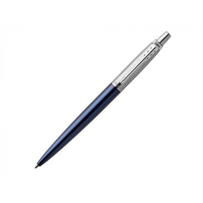 Шариковая ручка Parker Jotter Essential, Royal Blue CT, стержень: M, цвет чернил : blue или black