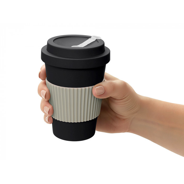 Термокружка Muffin из натуральных волокон, черный