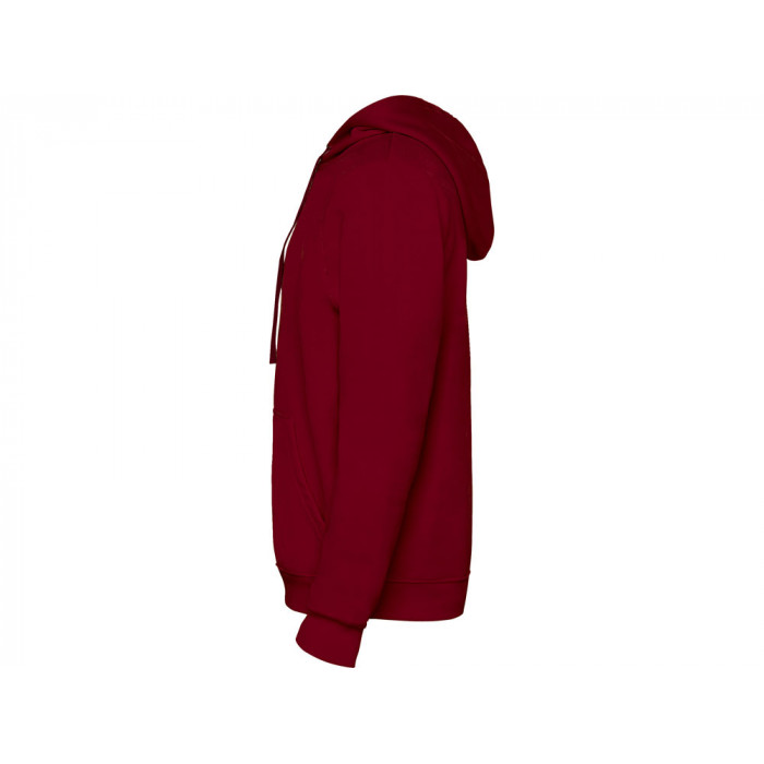 Толстовка с капюшоном Urban мужская, гранатовый/серый меланж