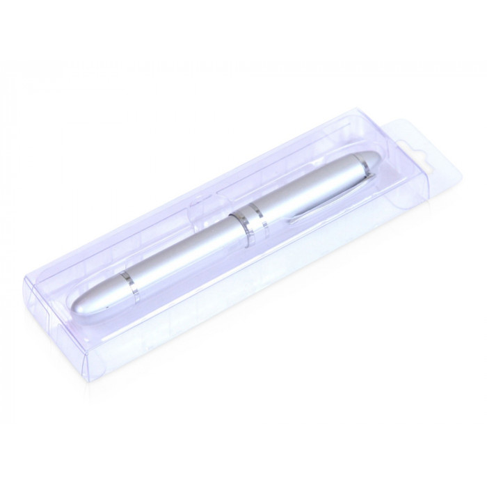 USB-флешка на 16 Гб в виде ручки с мини чипом, серебро