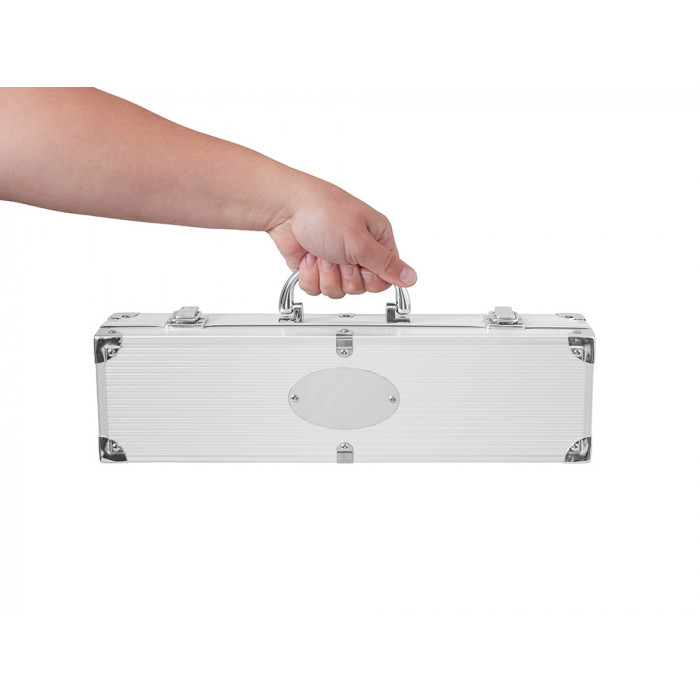 Набор для барбекю в кейсе: лопатка, щипцы, вилка Salvy