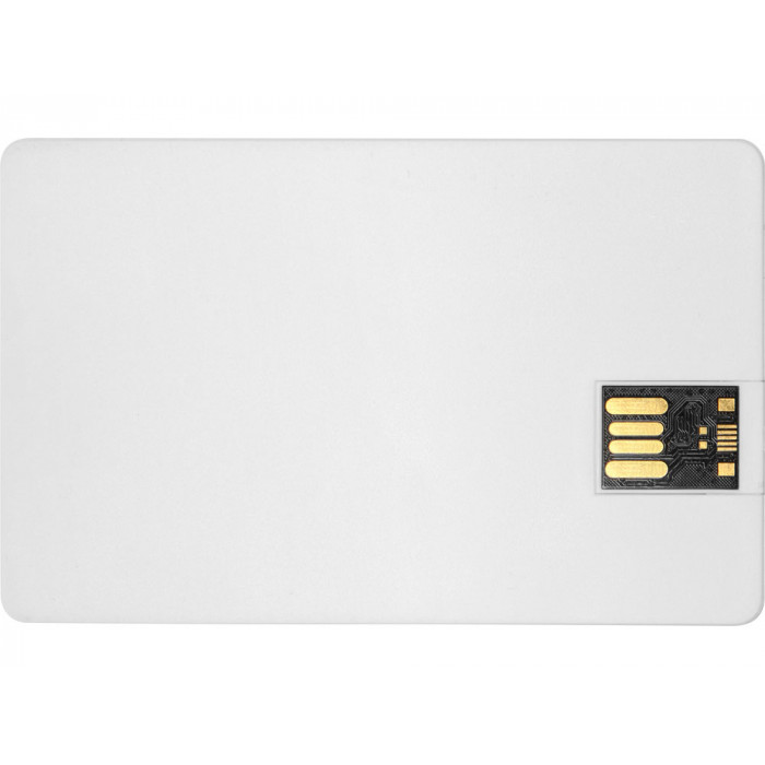 Флеш-карта USB 2.0 16 Gb в виде пластиковой карты Card, белый