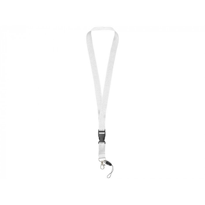 Шнурок Sagan с отстегивающейся пряжкой, держатель для телефона, белый