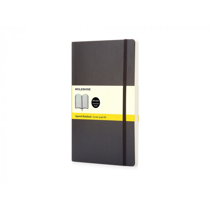 Записная книжка Moleskine Classic Soft (в клетку), Pocket (9x14 см), черный