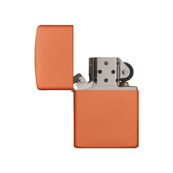 Зажигалка ZIPPO Classic с покрытием Orange Matte, латунь/сталь, оранжевая, матовая, 38x13x57 мм