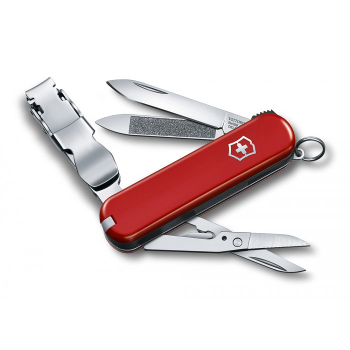 Нож-брелок VICTORINOX NailClip 580, 65 мм, 8 функций, красный