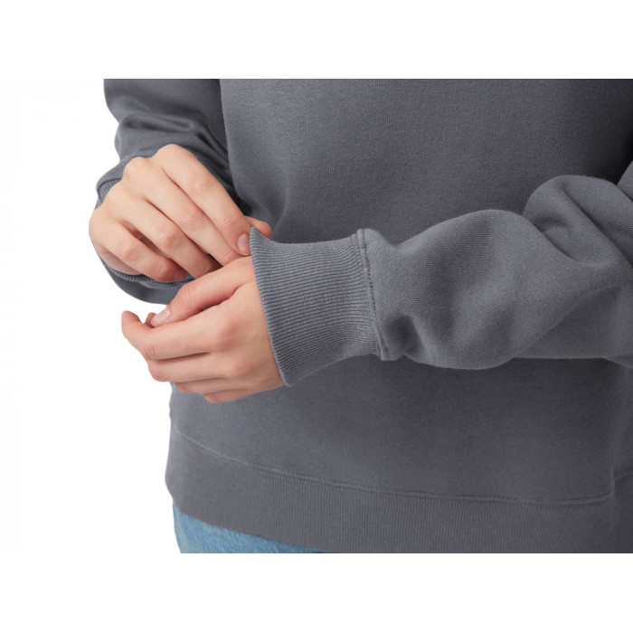 Свитшот оверсайз Paris, унисекс, темно-серый