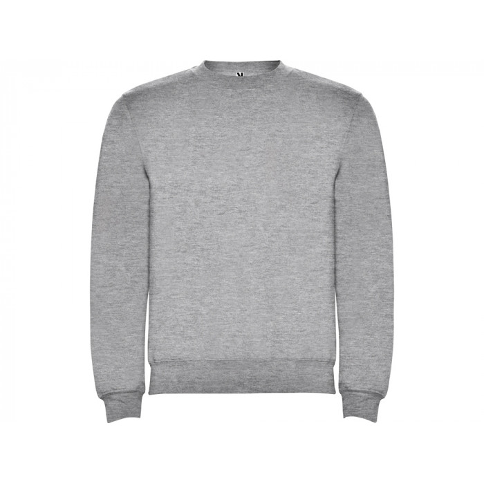 Свитшот с начесом Clasica унисекс, серый меланж